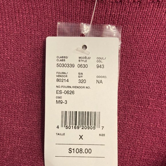 LAURA: Sweater With Large Polka Dots - fuchia with black polka dots - Picture 5 of 6